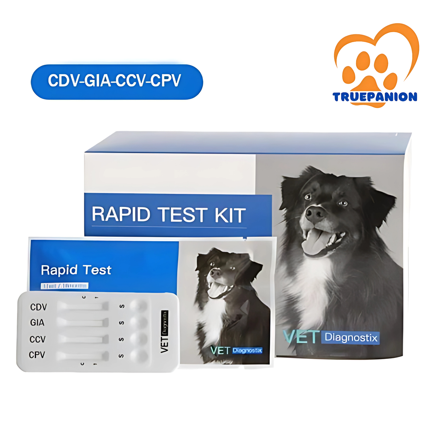 Canine Distemper Virus -Giardia lamblia -Corona Virus -Parvo Virus Antigen Combo Test (CDV-GIA-CCV-CPV)