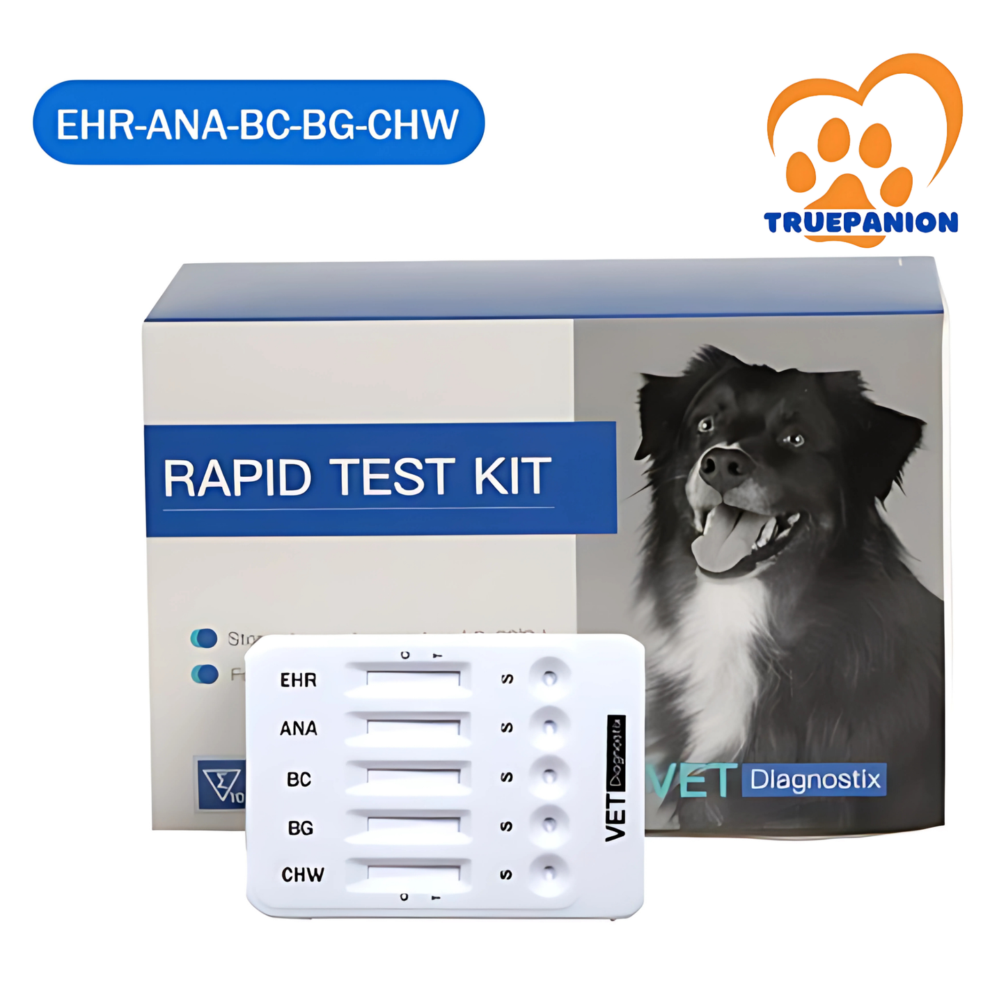 Ehrlichia-Anaplasma-Babesia canis-Babesia gibsoni-Heartworm Combo Test (EHR-ANA-BABc-BABg-CHW)