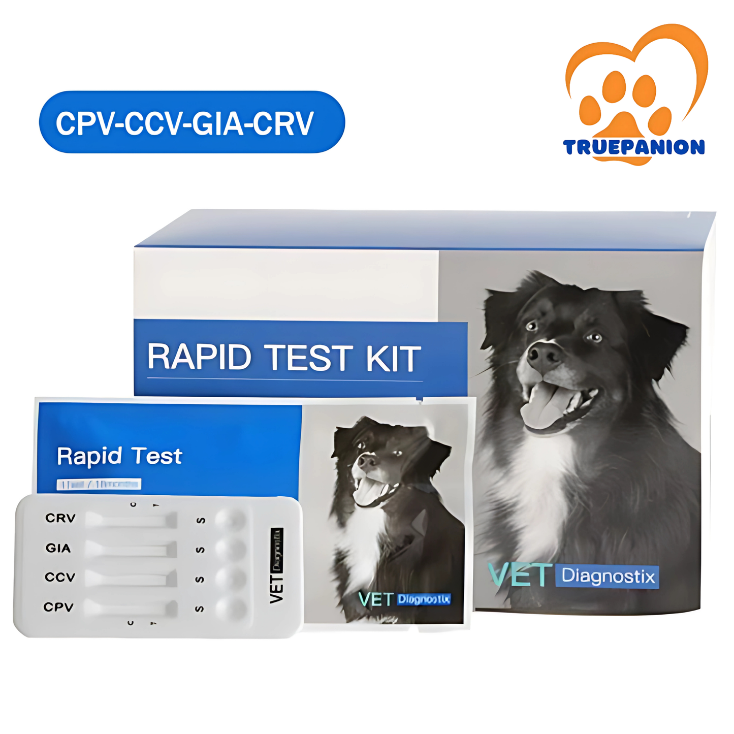 Canine Parvo Virus-Corona Virus-Giardia lamblia-Rota Virus Antigen Combo Test (CPV-CCV-GIA-CRV)