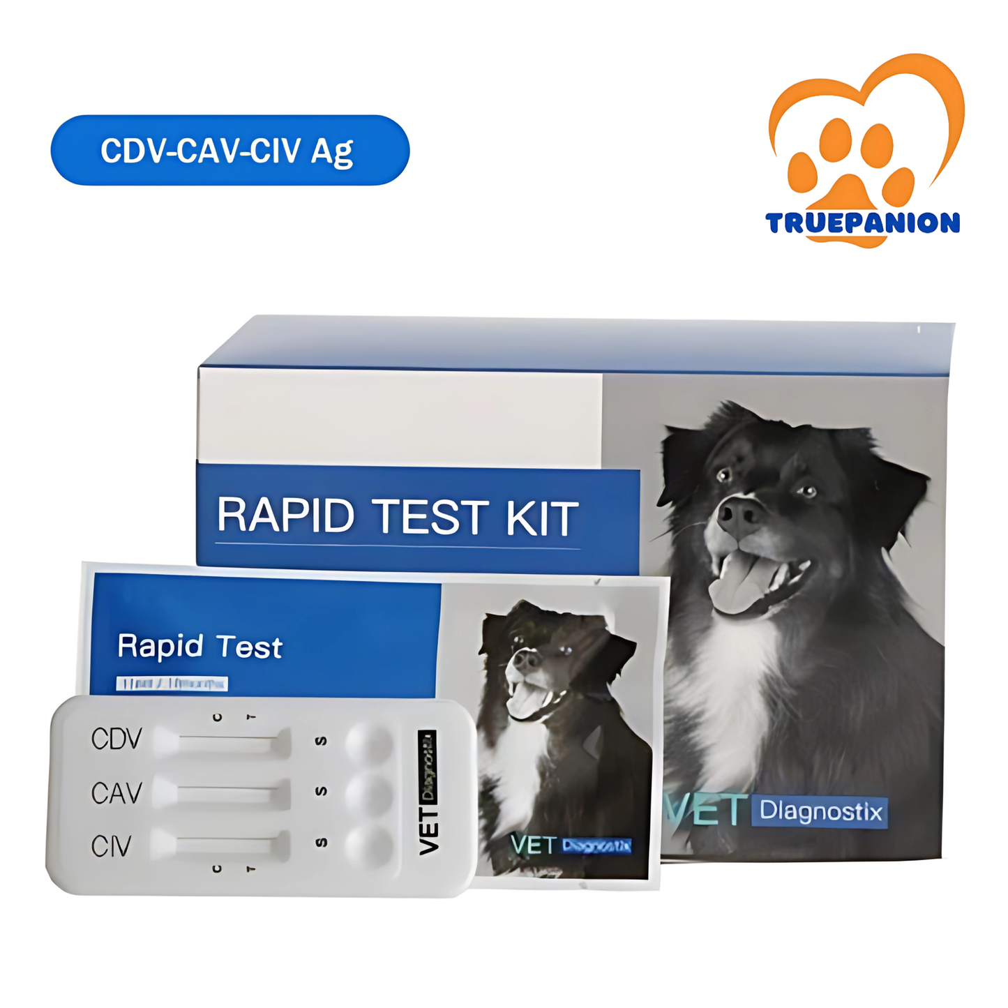 Canine Distemper-Adeno-Influenza Virus Antigen Combo Test (CDV CAV CIV Ag)